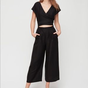 Red Wilfred Linen Romper Jumpsuit - 8